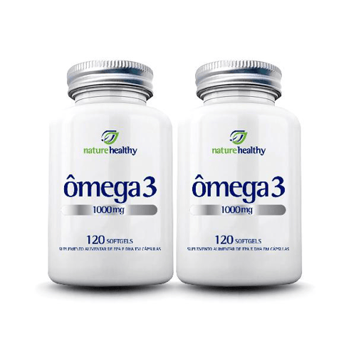 Imagem do produto Kit Com 2 Ômega 3 1000Mg Fishoil Com 120 Cáps. Nature Healthy