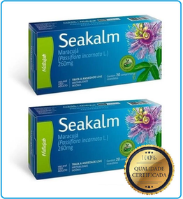 Kit Com 2 Seakalm 260Mg 20 Cápsulas Calmante Natural