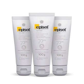 Imagem do produto Kit Com 3 Episol Infantil Fps70 Mantecorp Skincare