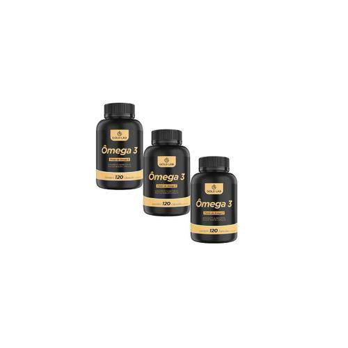 Imagem do produto Kit Com 3 Ômega 3 Com 120 Cápsulas Gold Lab
