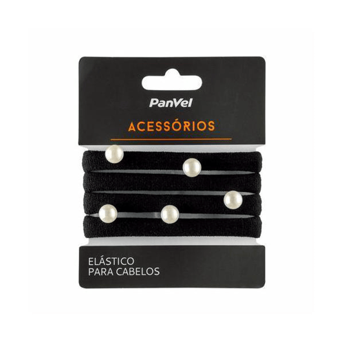 Imagem do produto Kit Com 4 Elásticos Para Cabelos Pérolas Panvel Acessorios