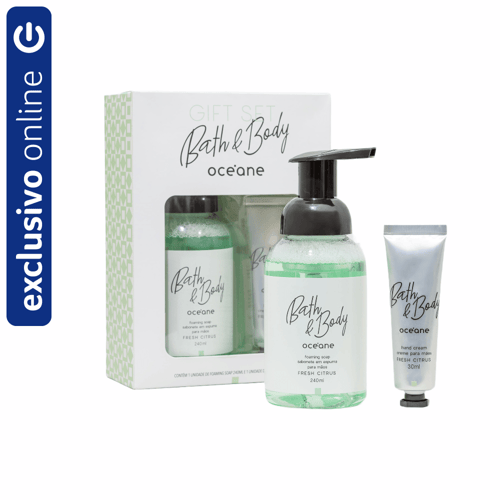 Imagem do produto Kit Com Sabonete Em Espuma E Hidratante Para Mãos Cítrico Gift Set Foaming Soap Fresh Citrus Océane