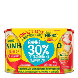 Kit Composto Lácteo Ninho Fases 1+ 1 Unidade