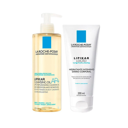 Imagem do produto Kit Corporal La Rocheposay Lipikar Óleo De Limpeza E Loção Hidratante Corporal 200Ml