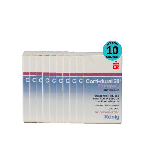 Imagem do produto Kit Cortidural Injetável König 20Mg 5Ml C/ 10 Unidades