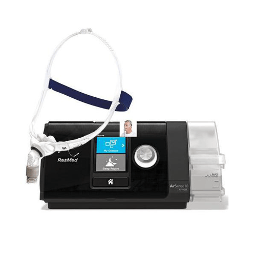 Imagem do produto Kit Cpap Automático Airsense 10 Autoset Com Umidificador + Máscara Nasal Swift Fx Resmed