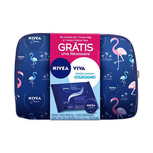 Kit Creme Hidratante Nivea + Lenço Demaquilante Creme & Care Nivea 1 Unidade