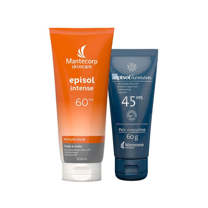 Imagem do produto Kit Cuidado Da Pele Mantecorp Protetor Solar Corporal Fps 60 E Protetor Solar Facial Fps 45