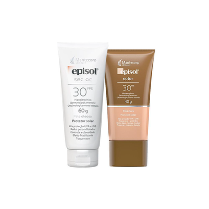 Imagem do produto Kit Cuidado Da Pele Mantecorp Protetor Solar Facial Fps 30 E Protetor Solar Facial Fps 30 Clara