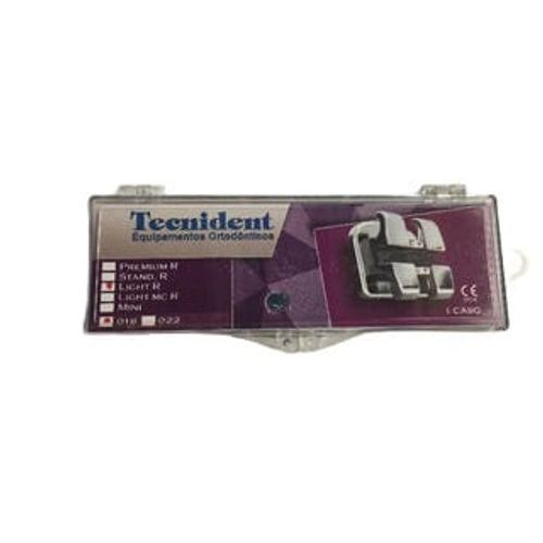Kit De Braquetes Monobloco Light Prescrição Roth .022 Com Gancho Nos Caninos E Prés Tecnident