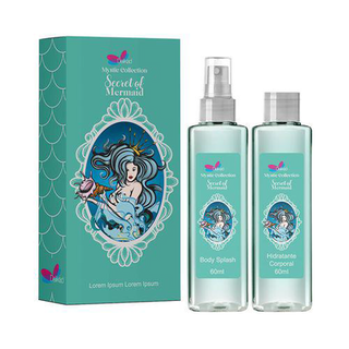 Kit Deo Colônia + Hidratante Secret Of Mermaid Delikad 2 X 60Ml