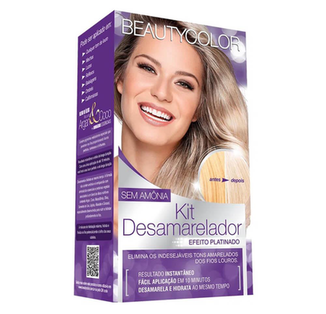 Imagem do produto Kit Desamarelador Beauty Color Efeito Platinado Sem Amônia