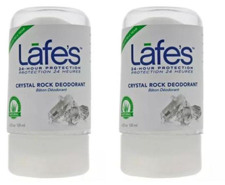 Imagem do produto Kit Desodorante Crystal Rock Lafes 120G Vegano 2Unid