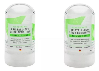 Imagem do produto Kit Desodorante Stick Kristall Sensitive Alva 60G 2 Unids Lafes