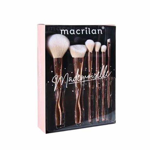 Imagem do produto Kit Ed004 Com 6 Pincéis Para Maquiagem Mademoiselle Macrilan