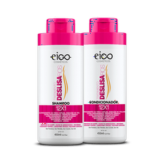 Kit Eico Shampoo+Condicionador Deslisa Fios 450Ml