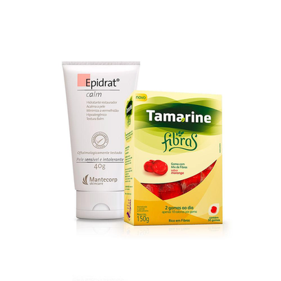 Imagem do produto Kit Epidrat Calm Hidr. Faci. 40G+Tamarine Fibras Goma 30 Un. Mantecorp
