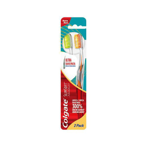 Imagem do produto Kit Escova Dental Colgate Slimsoft Ultra Macia 2 Unidades