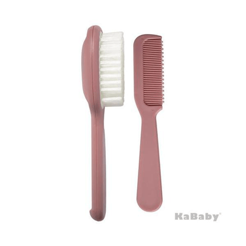kit escova e pente rosa kababy