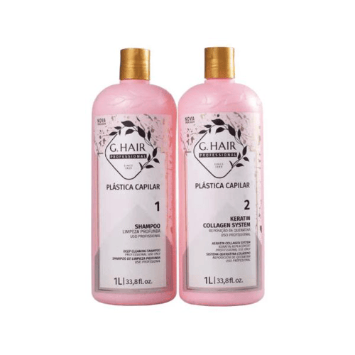 Imagem do produto Kit Escova Progressiva Plástica Capilar Ghair 2X1000ml