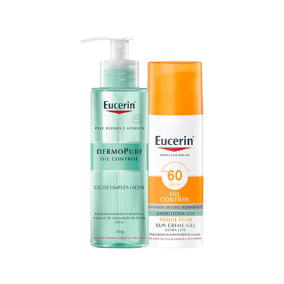 Imagem do produto Kit Eucerin Dermopure Gel Facial E Protetor Solar Facial Fps60
