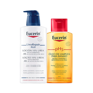 Kit Eucerin Ph5 Óleo De Limpeza E Loção Hidratante Repair