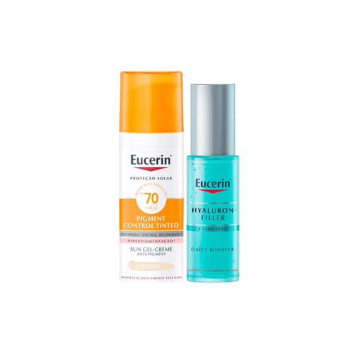 Imagem do produto Kit Eucerin Protetor Solar Facial Matte Fps 70 Clara E Gel Facial Hidratante 30