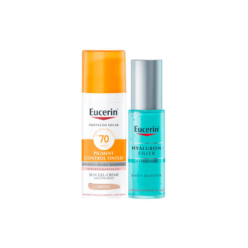 Imagem do produto Kit Eucerin Protetor Solar Facial Matte Fps 70 Média E Gel Facial Hidratante