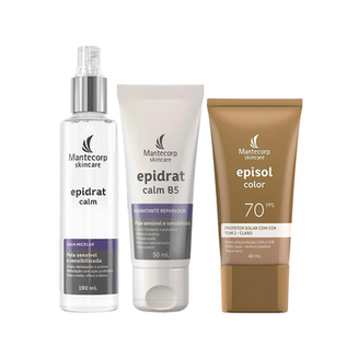 Imagem do produto Kit Facial Mantecorp Protetor Solar Tom 2 Claro Fps 70 E Água Micelar E Hidratante