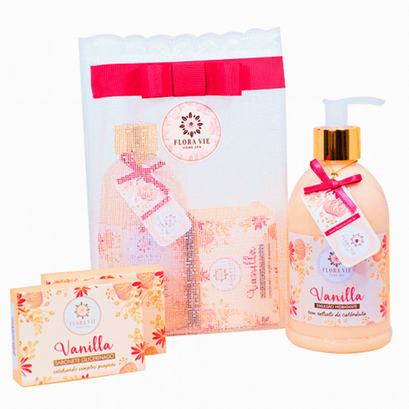 Kit Flora Vie Ba08 Vanila Hidratante+Sabonete 90Gr