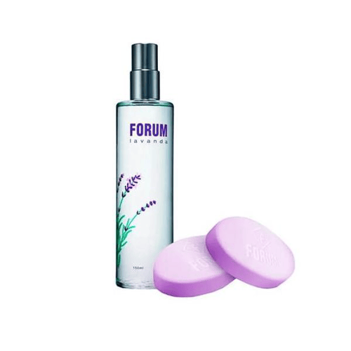 Kit Forum Lavanda Deo Colônia 150Ml + 2 Sabonetes 90G