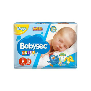 Imagem do produto Kit Fralda Babysec Galinha Pintadinha Ultrasec Mega P 300 Unidades