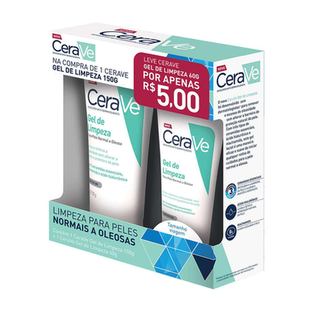 Imagem do produto Kit Gel De Limpeza Cerave Pele Normal A Oleosa 150G + 60G