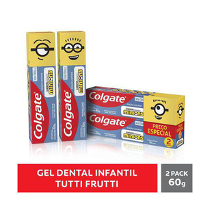 Kit Gel Dental Infantil Colgate Minions 2 Unidades De 60G Cada 2 Unidades De 60G Cada