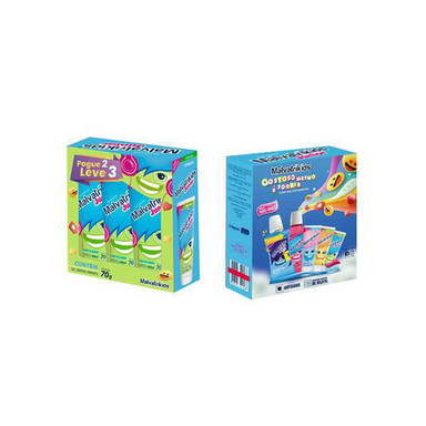 Kit Gel Dental Infantil Malvatrikids Júnior Anticárie Com 3 Unidades 1 Unidade