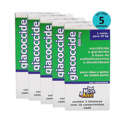 Kit Giacoccide Mon Ami 600Mg C/ 20 Comprimidos C/ 5 Un