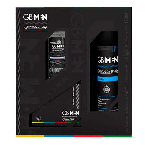 Imagem do produto Kit Giovanna Baby Gb Men Urban Desodorante Aerosol 150Ml + Sabonete Barra 90G +Gel Higienizante 60Ml