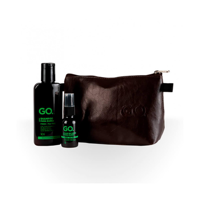 Kit Go. Tea Tree Shampoo Para Barba + Óleo Creme Para Barba 1 Unidade