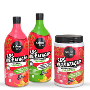 Imagem do produto Kit Hidratação Turbinada Para Os Cabelos Do Meu Par Salon Line
