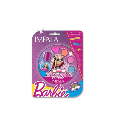 Kit Infantil Barbie Esmalte Girl Power 6Ml E Paleta Iconica
