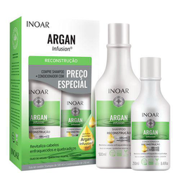 Imagem do produto Kit Inoar Argan Infusion Reconstrução Shampoo + Condicionador 1 Unidade