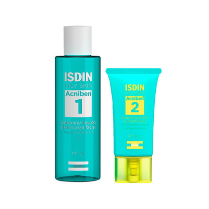 Imagem do produto Kit Isdin Oily Skin Acniben Gel De Limpeza E Gel Creme 41,2G
