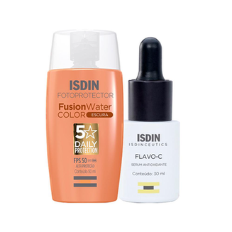 Imagem do produto Kit Isdin Sérum Facial E Protetor Solar Facial Com Cor Fps 50 Escura