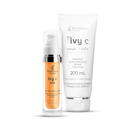 Imagem do produto Kit Ivy C Aox Gel Rejuv 30 E Ivy C Corpo E Colo 200Ml Mantercorp