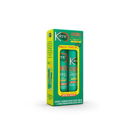 Imagem do produto Kit Kolene Cachos Shampoo Com 300Ml + Condicionador Com 200Ml 1 Unidade