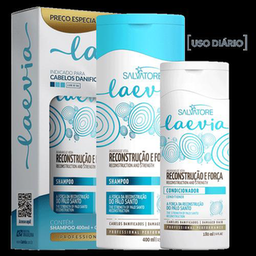 Kit Laevia Reconstrução E Força Shampoo Com 400Ml + Condicionador Com 180Ml Salvatore 2 Unidades