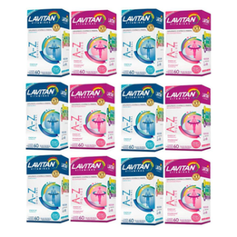 Imagem do produto Kit Lavitan 06 Az Mulher E 06 Levitan Az Homem 720 Comp Cimed