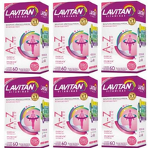 Imagem do produto Kit Lavitan Az Mulher 60 6 Comprimidos Unidades