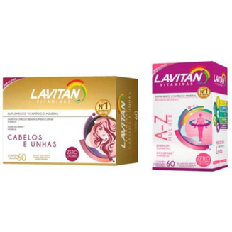 Imagem do produto Kit Lavitan Hair Cabelo Unha 60 Cápsulas 1 Lavitan Mulher 60Cáps