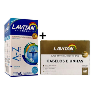 Imagem do produto Kit Lavitan Hair Cabelos E Unhas + Lavitan Az 120 Cápsulas Cimed